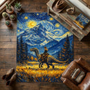Jurassic Dinosaur Starry Night Rectangular Area Rug
