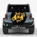 Yellow Just A 4X4 Girl Car Spare Tire Cover