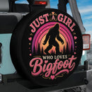 Just A Girl Who Loves Bigfoot Car Spare Tire Cover