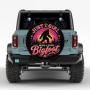 Just A Girl Who Loves Bigfoot Car Spare Tire Cover