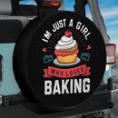 Just A Girl Who Loves Baking Jeep Car Spare Tire Cover