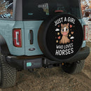 Just A Girl Who Loves Horses Jeep Car Spare Tire Cover