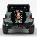 Just A Girl Who Loves Horses Jeep Car Spare Tire Cover