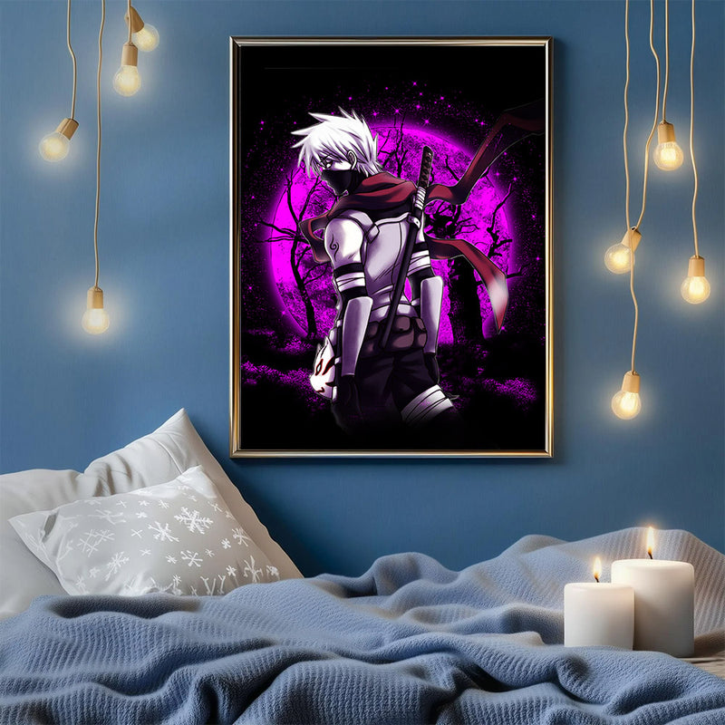 Kakashi Anbu Moonlight - Living Room - Canvas Wall Art - Print - Wall Decor