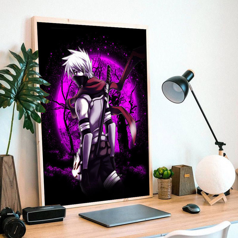 Kakashi Anbu Moonlight - Living Room - Canvas Wall Art - Print - Wall Decor