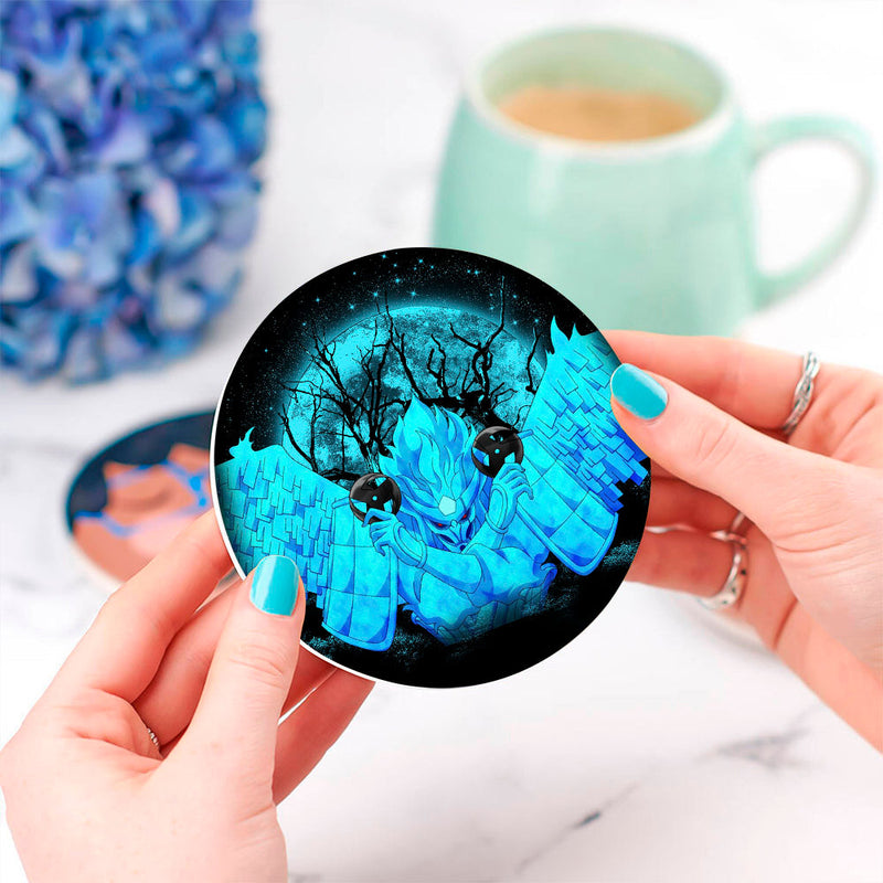 Kakashi Perfect Susano Moonlight Ceramic Decor Coaster - Gift Idea