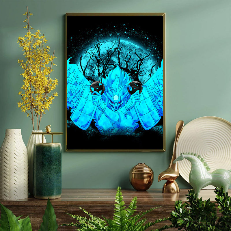 Kakashi Perfect Susano Moonlight - Living Room - Canvas Wall Art - Print - Wall Decor