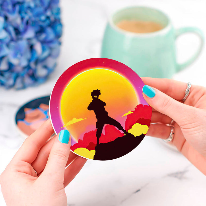 Kakashi Sunset Ceramic Decor Coaster - Gift Idea