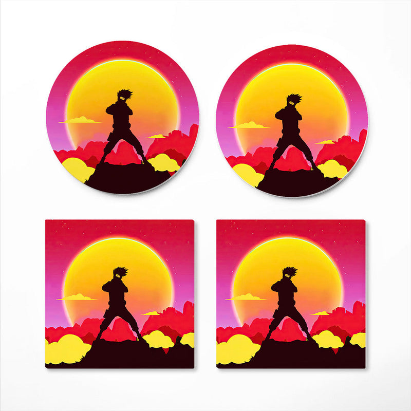 Kakashi Sunset Ceramic Decor Coaster - Gift Idea