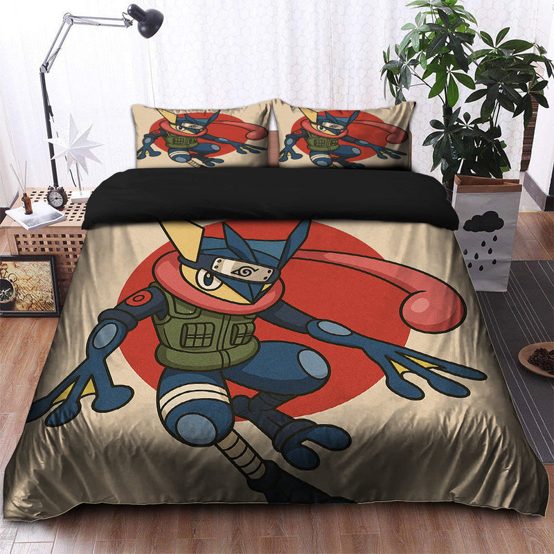 Kakashi Greninja Anime Crossover Bedding Set