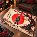 Kakashi Hatake Naruto Cherry Blossom Rectangular Area Rug