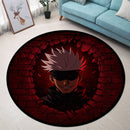 Gojo Satoru Jujutsu Kaisen Break Wall Round Rug