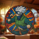 Kakashi Stained Glass Suncatcher