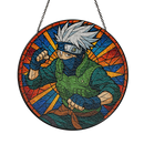 Kakashi Stained Glass Suncatcher
