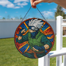 Kakashi Stained Glass Suncatcher