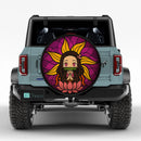 Yoga Meditation Mandala Yoga Meditation Mandala Kamado Nezuko Demon Slayer Stained Glass Jeep Car Spare Tire Cover