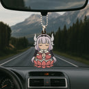 Kanna Kamui Miss Kobayashi's Dragon Maid Meditating Anime Custom Car Ornament Car Accessories Decoration