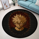 Katsuki Bakugo My Hero Academia Anime Break Wall Round Rug
