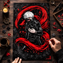 Ken Kanek Anime Tokyo Ghoul Rectangle Jigsaw Puzzle