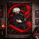 Ken Kanek Anime Tokyo Ghoul Woven Throw Blanket