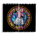 Kid Buu Stained Glass Window Curtain