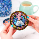 Kid Buu Stained Glass Decor Coaster - Gift Idea