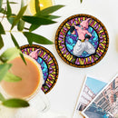 Kid Buu Stained Glass Decor Coaster - Gift Idea