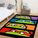 Kids Turtle TMNT Ninja Turtle Mask Rectangular Area Rug
