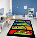 Kids Turtle TMNT Ninja Turtle Mask Rectangular Area Rug