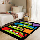 Kids Turtle TMNT Ninja Turtle Mask Rectangular Area Rug