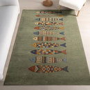 Kilim Fish Rectangular Area Rug