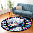 Killua Zoldyck Hunter X Hunter Japan Stained Glass Round Rug