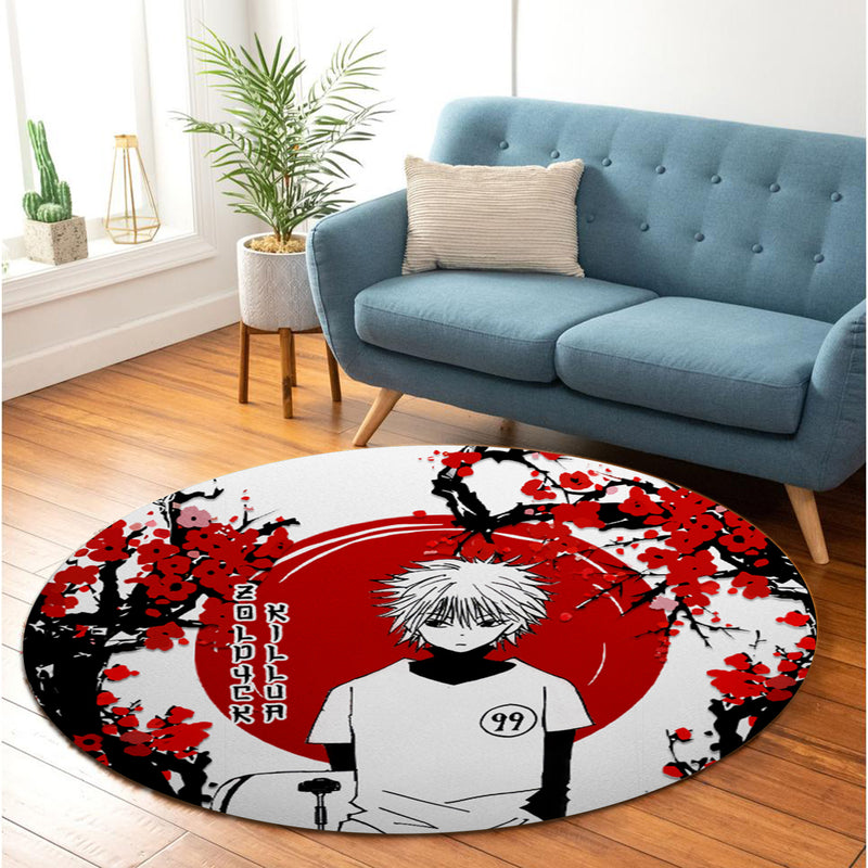 Killua Zoldyck Hunter X Hunter Japan Style Round Rug
