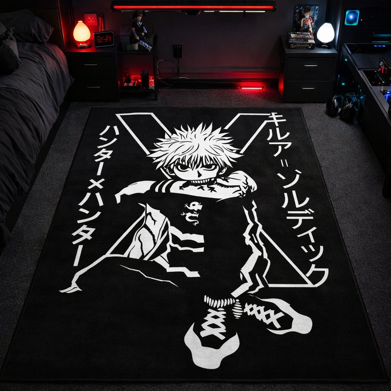 Killua Zoldyck from Anime Hunter × Hunter Rectangular Area Rug