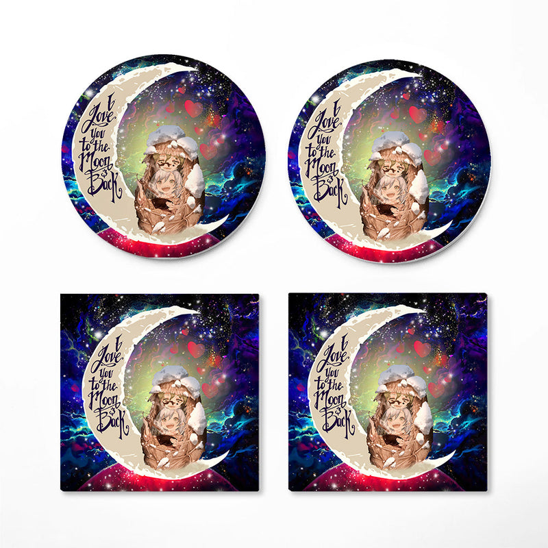 Kimtsu No Yaiba Love You To The Moon Galaxy Ceramic Decor Coaster - Gift Idea