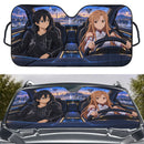 Kirito x Asuna Sword Art Online Custom Car Windshield Sunshades