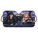 Kirito x Asuna Sword Art Online Custom Car Windshield Sunshades