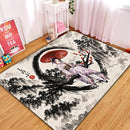 Kochou Shinobu Demon Slayer Japan Ink Style Rectangular Area Rug