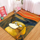 Pokemon Psyduck Painting Rectangular Area Rug