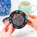 Koffing Pokemon Stained Glass Decor Coaster - Gift Idea