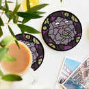 Koffing Pokemon Stained Glass Decor Coaster - Gift Idea