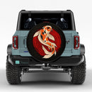 Koi Fish Art Car Spare Tire Cover