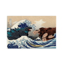 Kong vs God Japan Style The Great Wave Jigsaw Puzzle