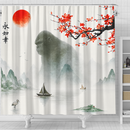 King Kong Japan Landscape Shower Curtain