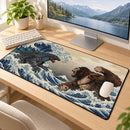 Kong Vs God Japan Style Great Wave Desk Mat