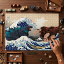 Kong vs God Japan Style The Great Wave Jigsaw Puzzle