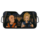 Krillin x Android 18 x Marron Dragon Ball Car Auto Sunshades