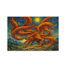 Kurama Attack On Starry Night Jigsaw Puzzle