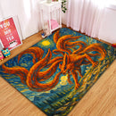 Kurama Attack On Starry Night Rectangular Area Rug