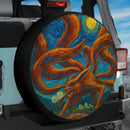Kurama Attack On Starry Night Car Spare Tire Cover